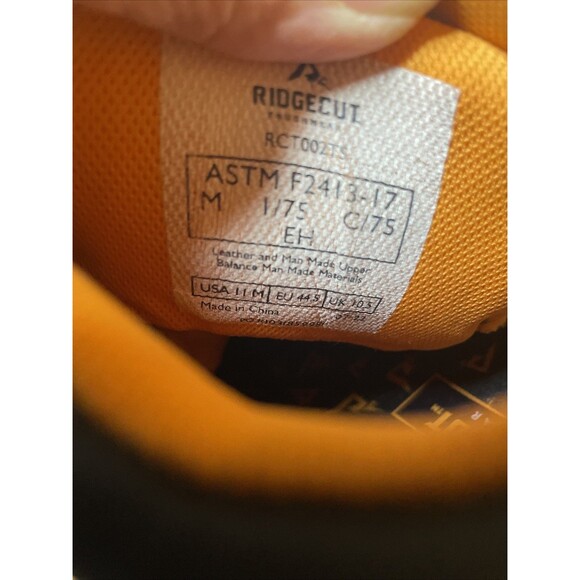 Ridgecut RCT002TS 6" Men's Work Boot Waterproof Brown Leather Steel Toe Size 11 - Picture 9 of 14